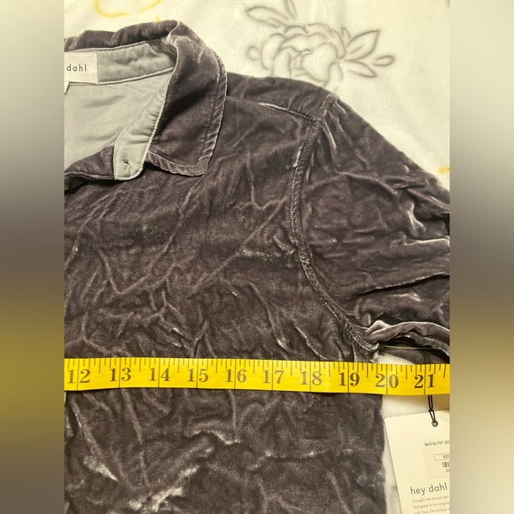 Bella Dahl Button Up Velvet Tunic - Picture 9 of 10